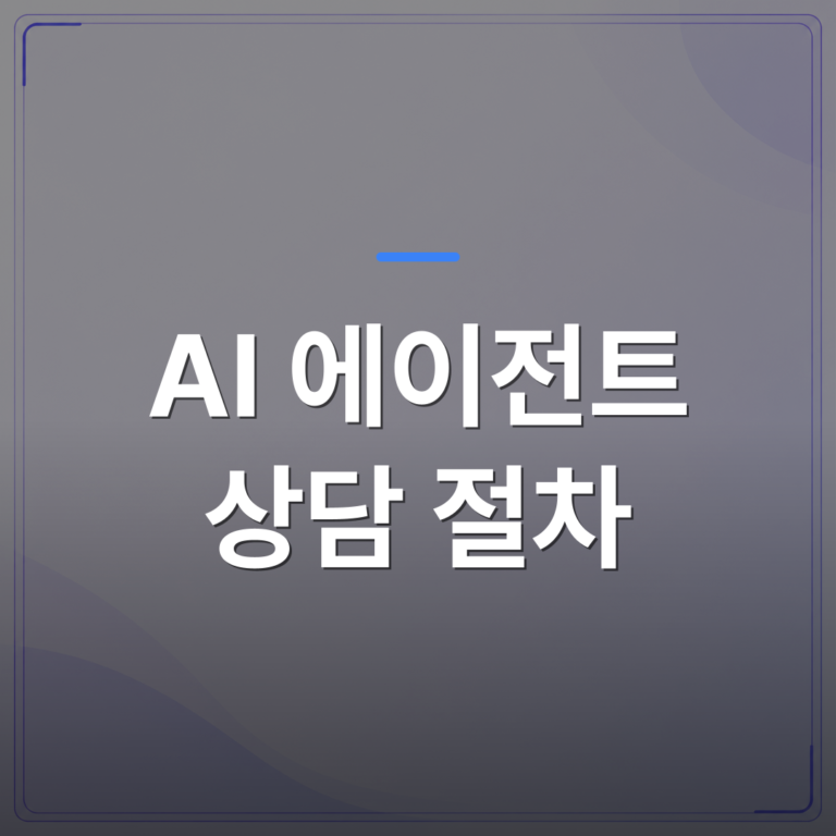 AI 에이전트 상담 절차 - AI 에이전트 상담 절차를 처음 밟기 전에 준비해야 할 것들 | FLOWOOD